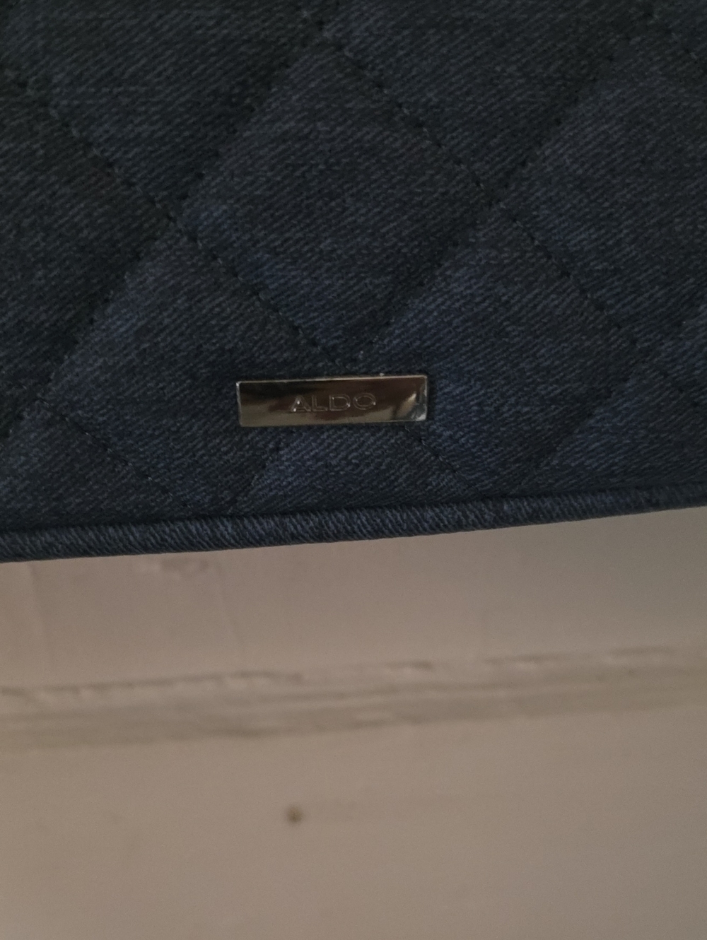 ALDO QUILTED DENIM BAG NWT - Picture 7 of 9
